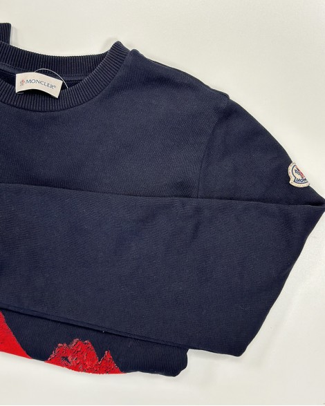 Mikina dětská Moncler Enfant modrá